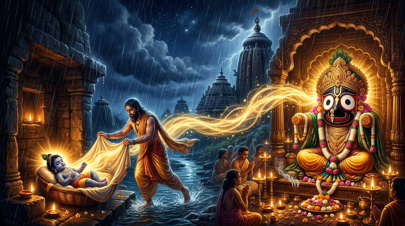 The Story of Janmashtami: From Krishna's Birth to the Divine Form of Jagannath